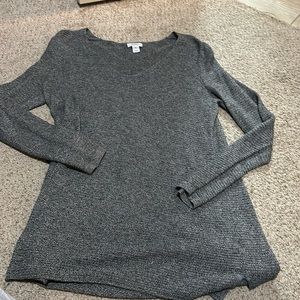 Gray shimmer sweater